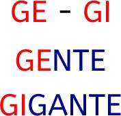 La pronuncia dei suoni GE e GI