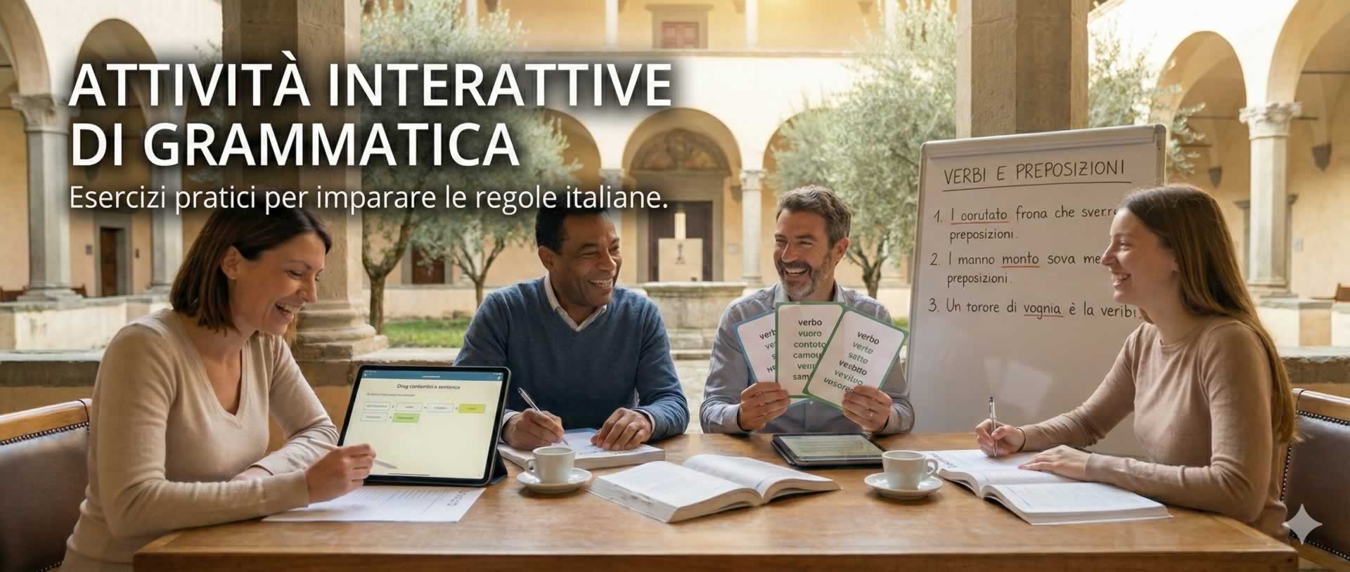 Attività Interattive per esercitare la grammatica italiana Attività Interattive per esercitare la grammatica italiana