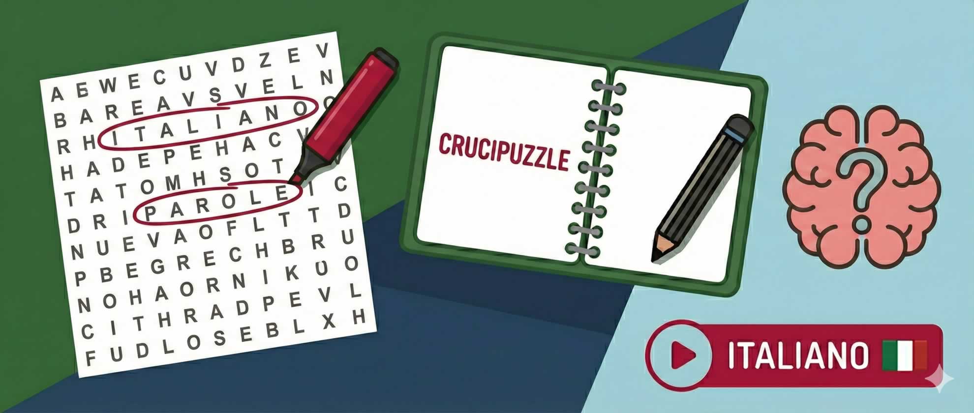 Crucipuzzle interattivi di italiano