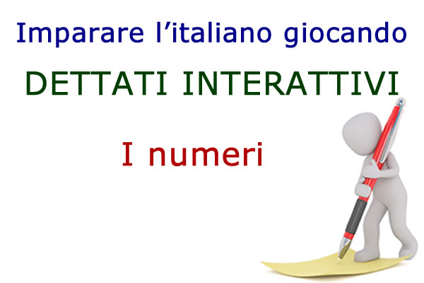 Dettato interattivo sui numeri in italiano