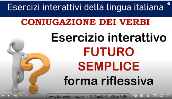 Video sulla forma riflessiva del futuro semplice