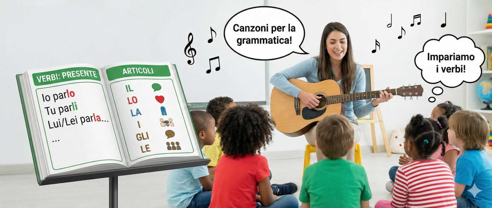 Canzoni per Bambini: La Grammatica Italiana in Musica Canzoni per Bambini: La Grammatica Italiana in Musica