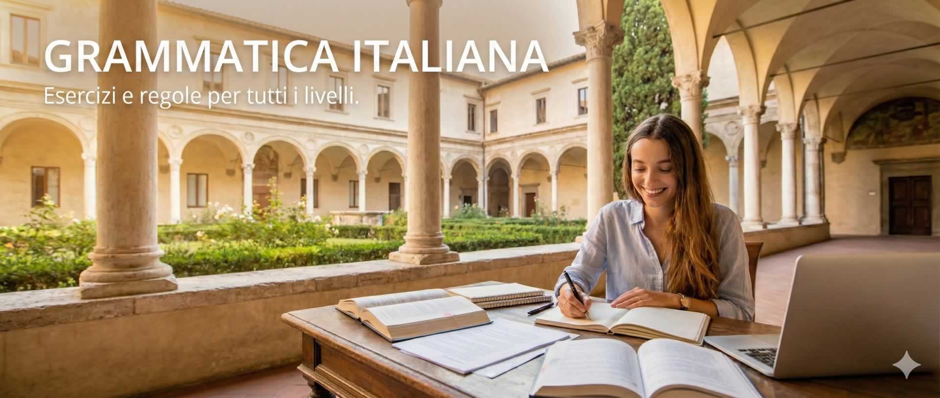 Esercizi sulla grammatica italiana